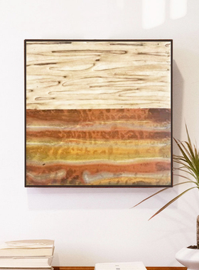 小众侘寂中古风现代简约装饰画客厅沙发背景墙民宿酒店组合挂壁画