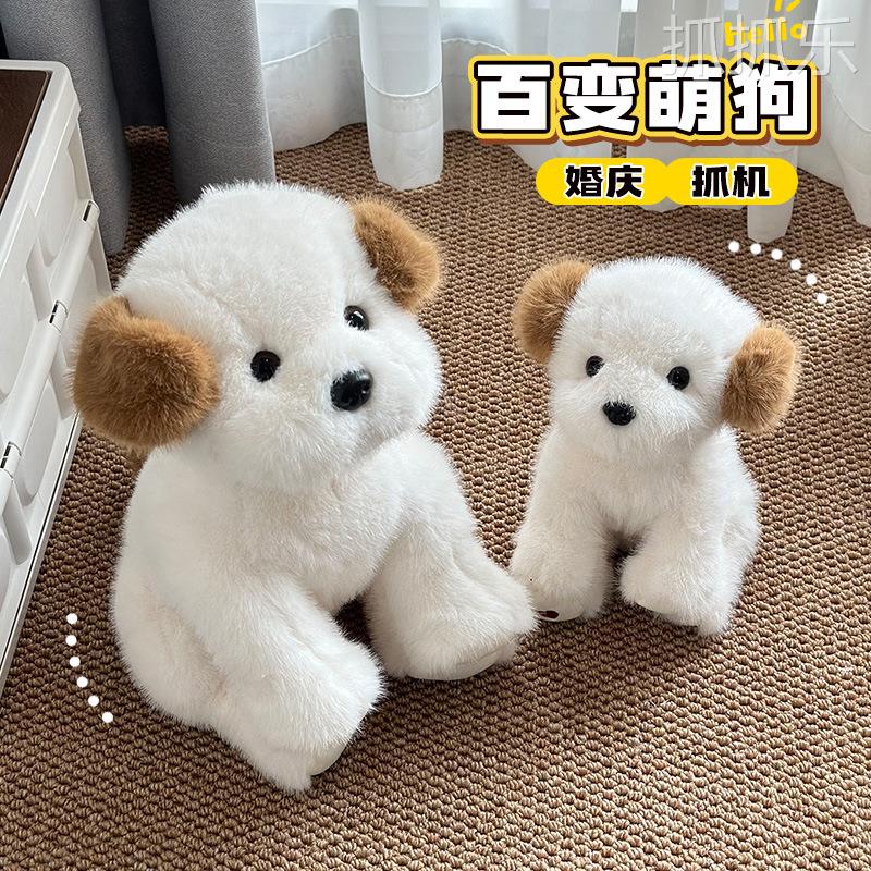 跨境秋田犬公仔坐卧系列狗狗毛绒玩具睡觉安抚大象抱枕娃娃