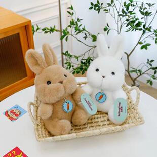 八寸九寸抓机娃娃毛绒公仔智慧猫抓机公仔泡泡兔玩偶婚庆抛洒