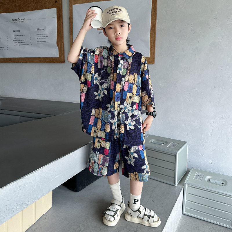 欧洲站男童夏装2026新款