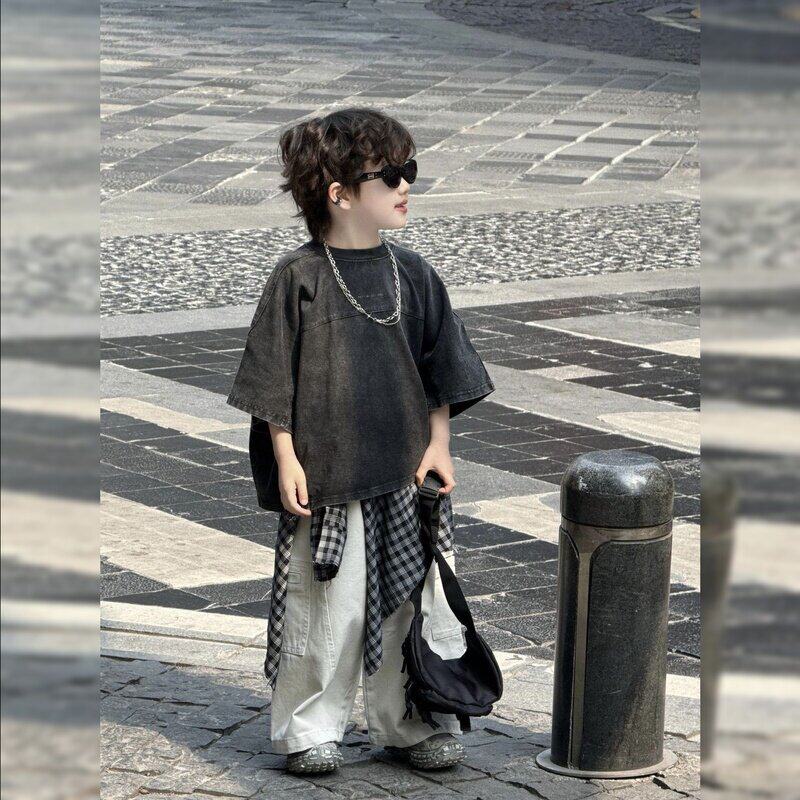 欧洲站夏季男童潮帅气时