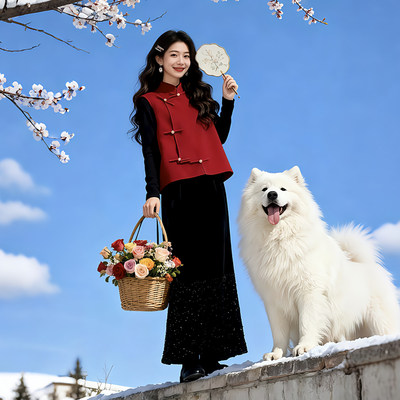 欧洲站巨好看冬装一整套