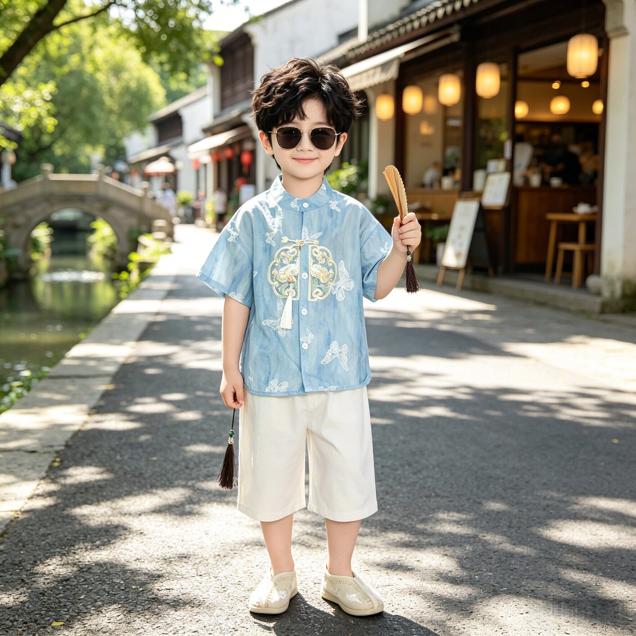 欧洲站男童汉服2026新款