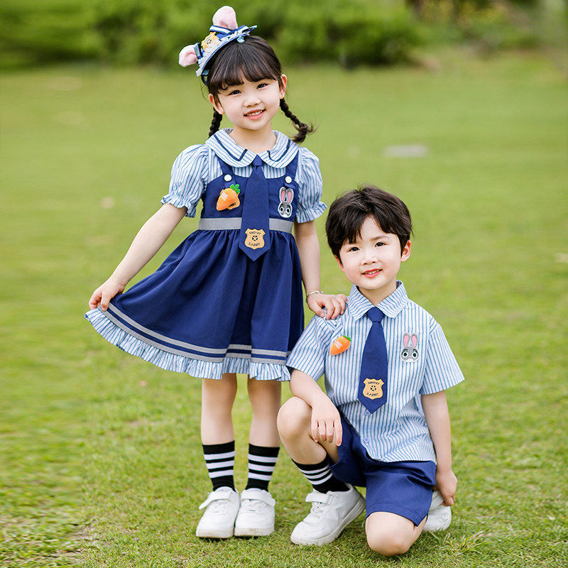 欧洲站女童夏季兔子警官