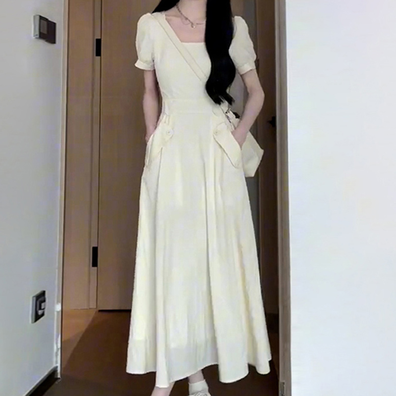 风法式女夏季长裙子裙连衣裙瘦显连衣裙连衣裙吊带连衣裙内搭