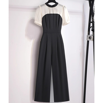 赫本风连体裤夏季新款