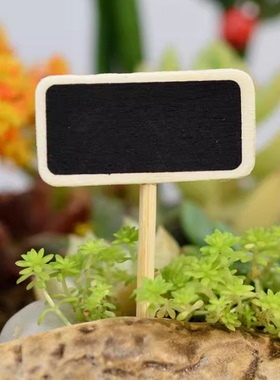 插棒小黑板夹子木质工艺品创意微景观花卉装饰多肉盆景植物