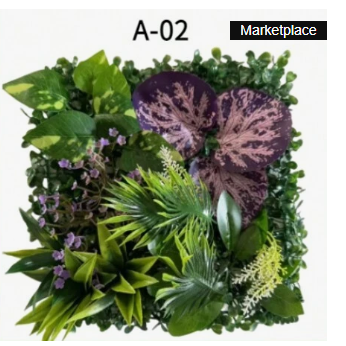 仿真植物墙绿植墙面形象墙花艺装饰背景塑料草坪墙门头店招橱窗墙