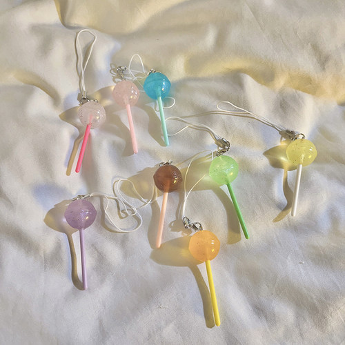 潮流ins棒棒糖手机链可爱挂件学生妹背包钥匙挂件配饰品