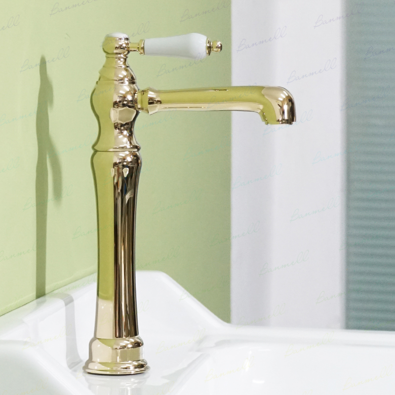 铜气泡式出水陶瓷把手