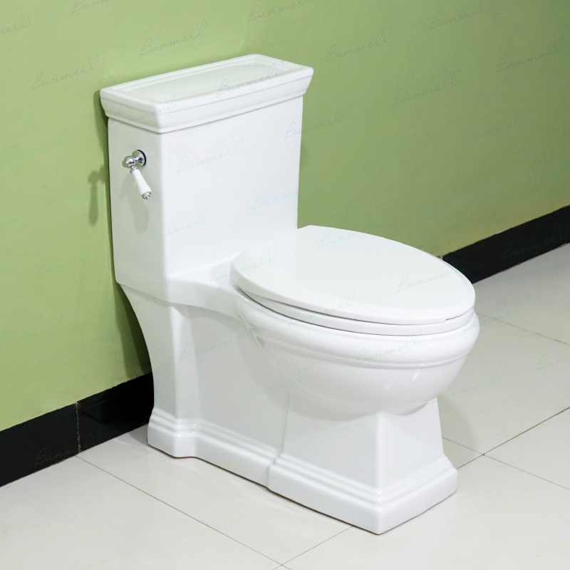 陶瓷把手复古优雅虹吸马桶