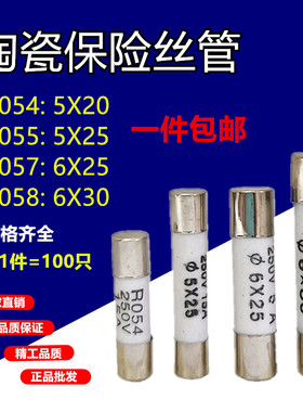 5x20 R054 RO54 陶瓷保险丝管 保险丝 250V 熔断器 保险芯 5*20mm