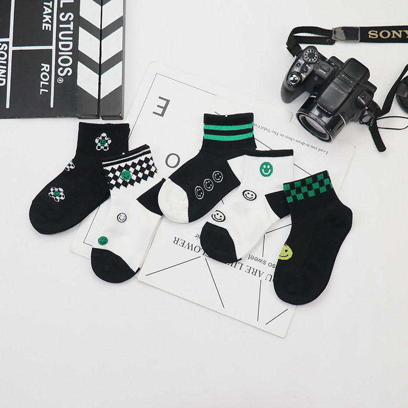 儿童袜子夏季薄款纯棉宝宝春夏袜男童女童夏天透气网眼袜大童短袜