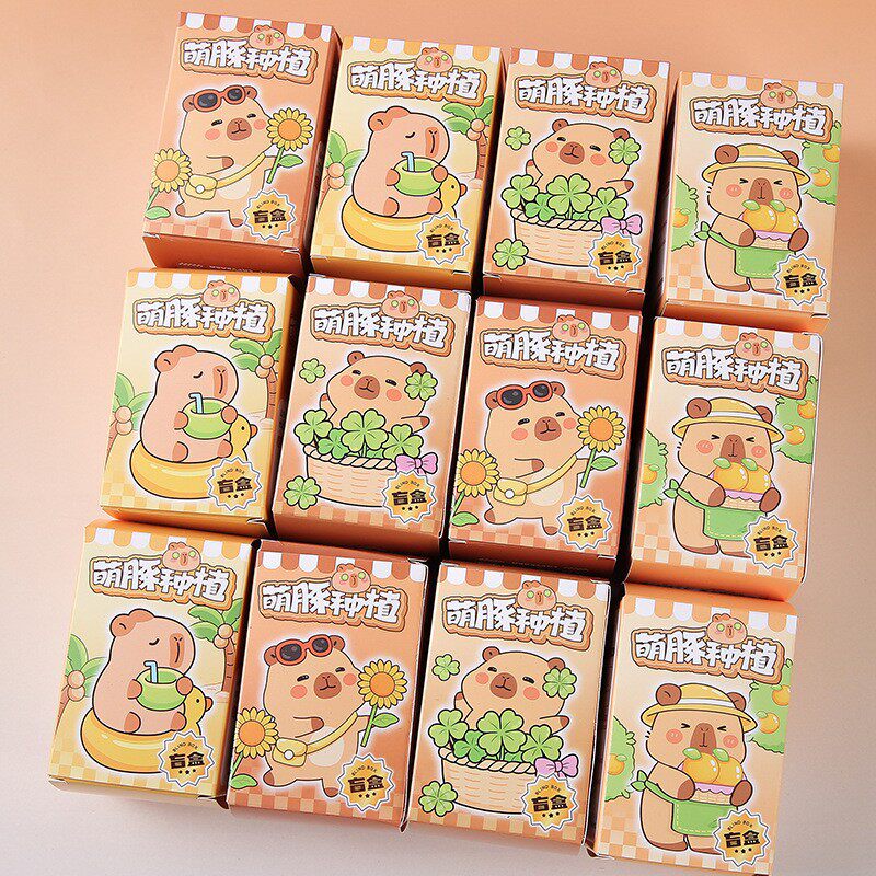 卡通种植盲盒盆栽礼物图片