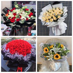 520情人节红玫瑰鲜花生日花束云南昭通市镇雄彝良威信水富县同城