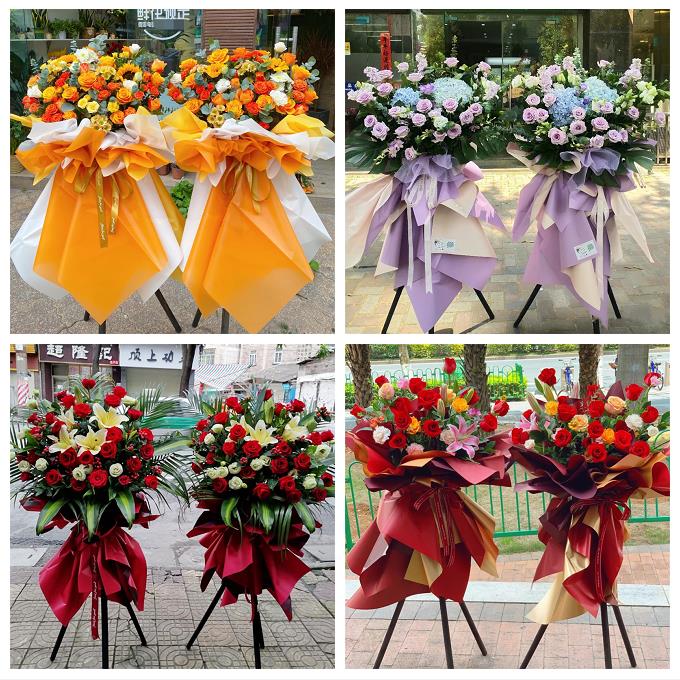 新店开业送朋友公司花篮上海市嘉定区外冈江桥镇工业区同城鲜花店