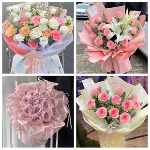 99朵玫瑰花束妇女节向日葵生日鲜花湖南湘西州保靖古丈永顺龙山县