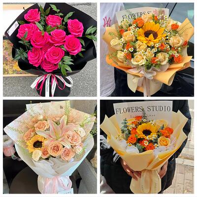 99朵玫瑰花束妇女节向日葵生日鲜花北京市房山区良乡周口店琉璃河