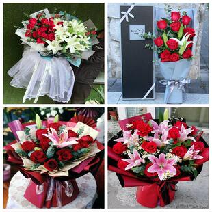 520情人节红玫瑰鲜花生日花束上海市浦东新区周浦新场大团镇同城