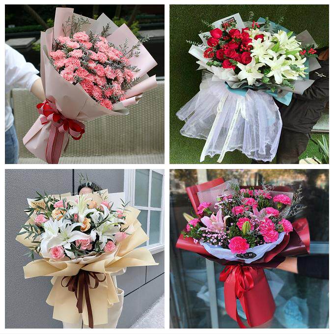 玫瑰百合向日葵康乃馨鲜花山东枣庄市台儿庄山亭区滕州市同城速递