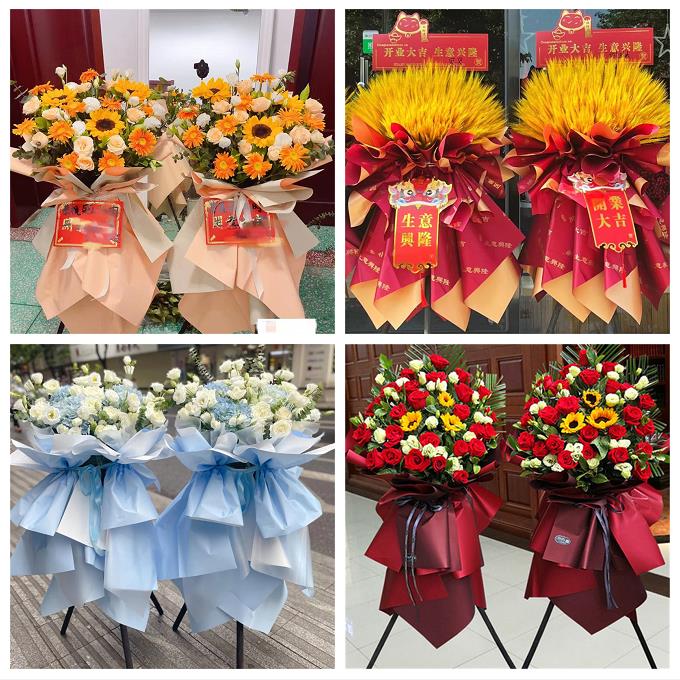新店开张开业花篮上海闵行马桥浦江镇莘庄工业区同城速递鲜花庆典