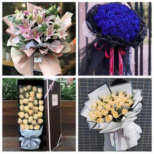 520情人节红玫瑰鲜花生日花束上海宝山区罗店大场杨行月浦镇同城