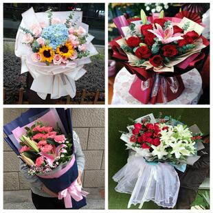 玫瑰百合向日葵康乃馨鲜花山西临汾浮山县吉县乡宁大宁县同城速递