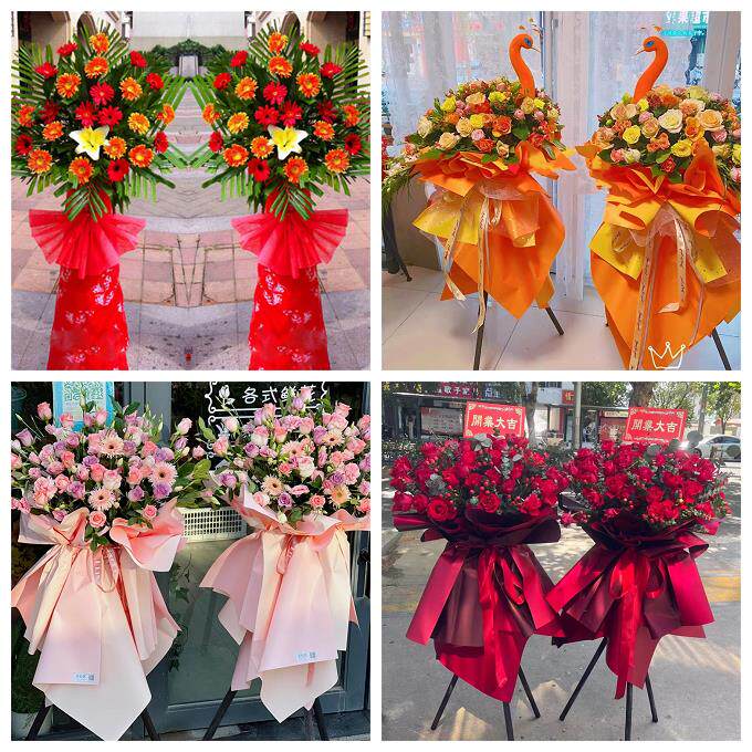 新店开张开业花篮广东深圳市龙华区大浪福城观澜同城速递鲜花庆典