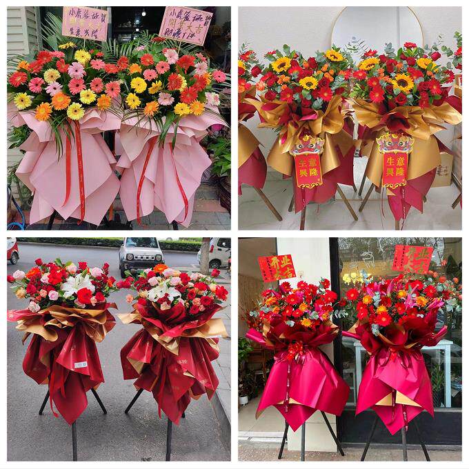 同城鲜花店送朋友新店公司开业花篮山东淄博周村区桓台高青沂源县