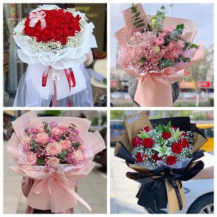 红玫瑰鲜花情人节生日表白花束礼物云南玉溪市红塔区江川区澄江县