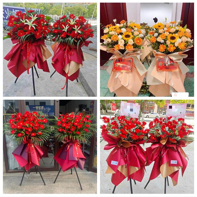 新店开张开业花篮江西赣州市龙南定南全南宁都县同城速递鲜花庆典