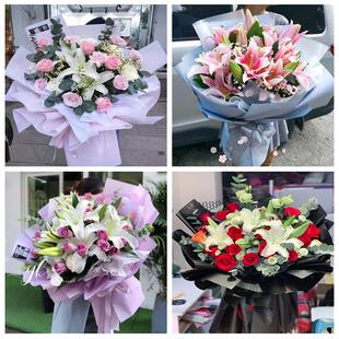 520情人节红玫瑰鲜花生日花束甘肃张掖市临泽县高台县山丹县同城