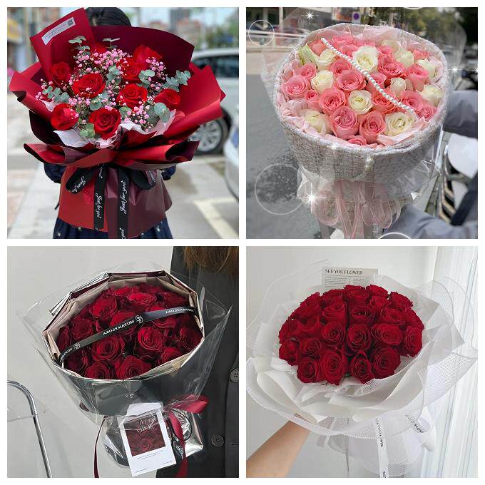 红玫瑰鲜花情人节生日表白花束礼物广东深圳市光明区凤凰玉塘马田