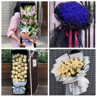 520情人节红玫瑰鲜花生日花束广西南宁市武鸣区隆安县马山县同城