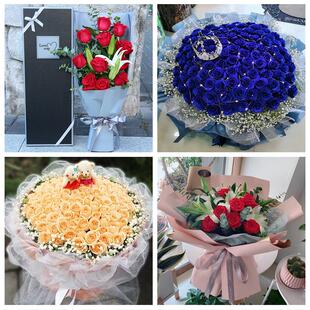 520情人节红玫瑰鲜花生日花束北京市昌平区史各庄阳坊小汤山同城