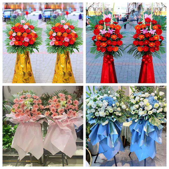 新店开张开业花篮广东广州市花都南沙从化增城区同城速递鲜花庆典