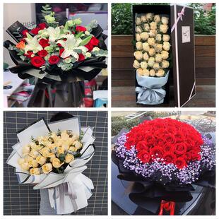 520情人节红玫瑰鲜花生日花束云南丽江市古城区玉龙县永胜县同城