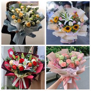 520情人节红玫瑰鲜花生日花束内蒙古包头市石拐白云鄂博矿区同城