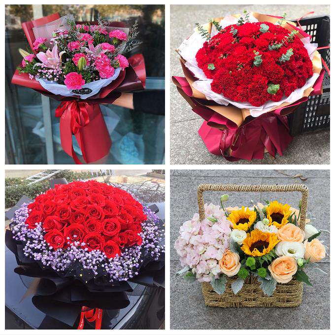 玫瑰百合向日葵康乃馨鲜花山西晋中祁县平遥灵石县介休市同城速递