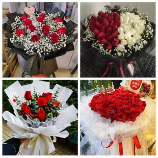 生日妇女节红玫瑰鲜花表白花束福建厦门市思明区海沧区湖里区同城