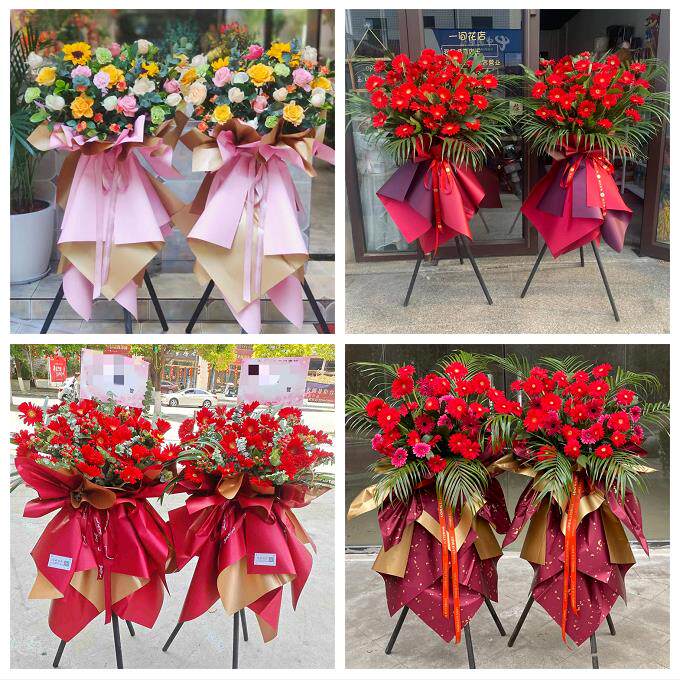 新店开张开业花篮鲜花宁夏省吴忠市同心县青铜峡市区同城速递上门