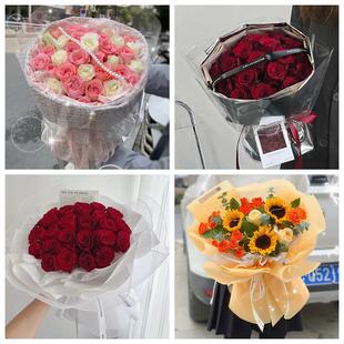 红玫瑰鲜花情人节生日表白花束礼物陕西汉中市洋县西乡宁强县勉县