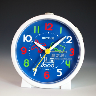 日本丽声贪睡灯小朋友学生学习用静音儿童树脂简约现代床头闹钟