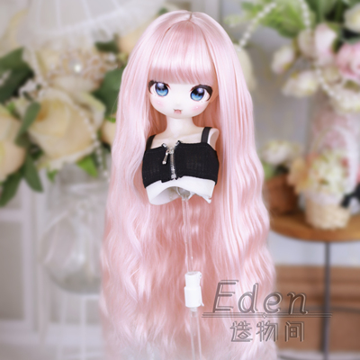 bjd假发刘海波浪软丝长发