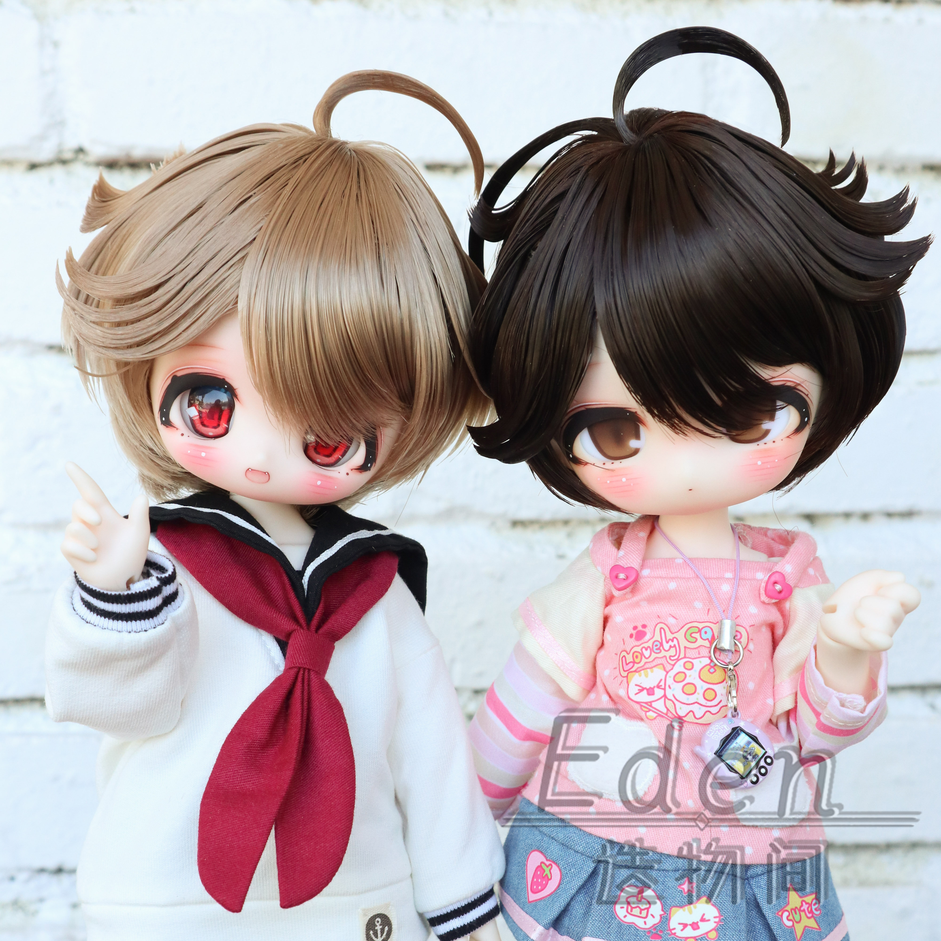 Eden造物间呆毛造型bjd手改毛