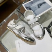 女鞋 女休闲单鞋 夏季 女平底玛丽珍鞋 透气网面魔术贴芭蕾鞋 2026新款