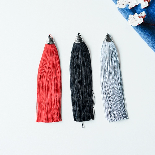 Шелковая плетеная металлическая китайская шпилька с кисточками ручной работы, связать своими руками