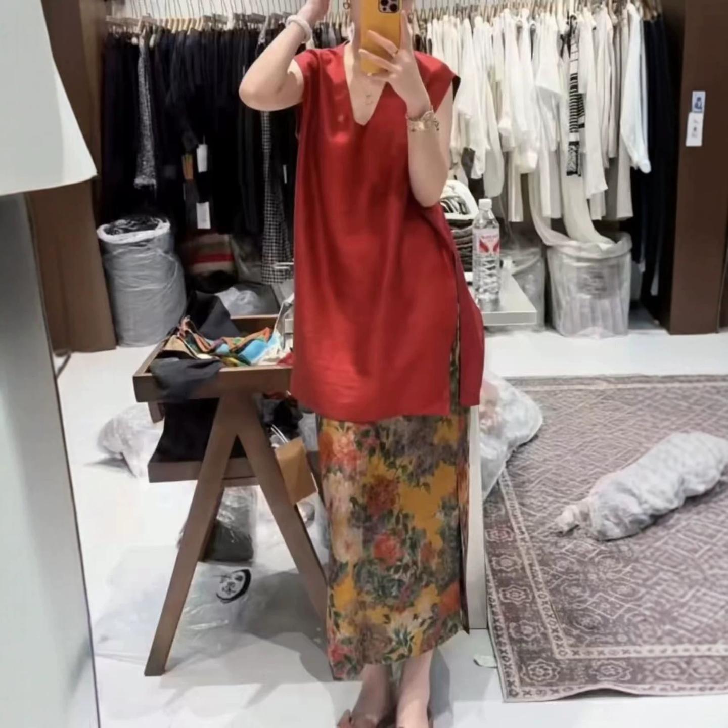 夏季中式风气质宽松显瘦两件套
