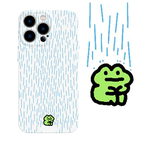淋雨的小青蛙简约手机壳
