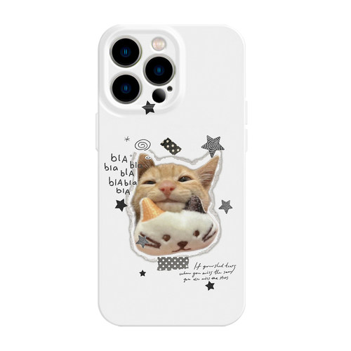 适用iPhone17promax苹果16手机壳15简约14小猫13可爱12华为mate70荣耀P80小米vivox300一加opporeno11软nova9